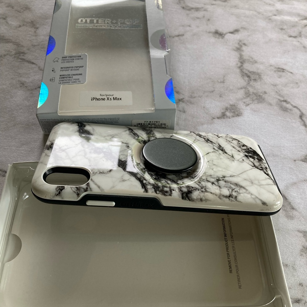 Otter + Pop marble pattern symmetry series case for IPhone Xs Max - Picture 4 of 8